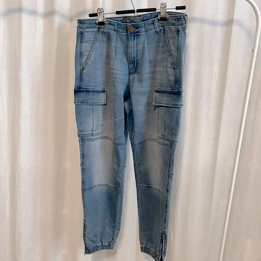 MICHAEL KORS Cargo Blue Vintage Wash Denim Jeans, Size 10/12